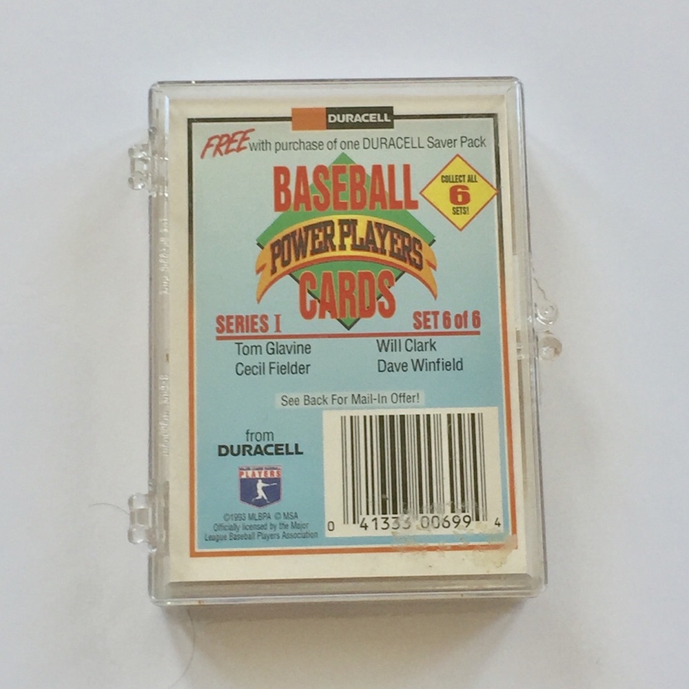 ⚾️ Duracell baseball cards series I set 6 of 6